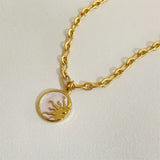 Titanium Steel Sun & Moon Necklace - V.I.P Digital Presence