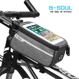 Bolsa para bicicleta de montaña B-SOUL, bolsa para el tubo delantero, bolsa para bicicleta, bolsa delantera para bicicleta de carretera, bolsa para equipo de equitación, bolsa para sillín, bolsa para el tubo superior 