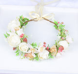 Korean style flower garland headwear, orchid flower crown, fashion show, dance party, headwear, vacation, countryside props, hea - V.I.P Digital Presence