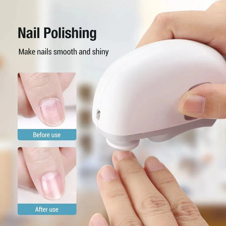 2 In 1 Electric Nail Clippers Manicure Anti-Splash Nail Trimmer For Baby Finger Toe Scissors Pedicure Thick Nails Cutter Tools - V.I.P Digital Presence