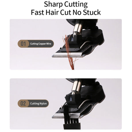 Electric Hair Clipper T9 Multi Accessory LCD Rechargeable Retro Oil Head Engraving Electric Hair Clipper - V.I.P Digital Presence