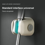 Shower Bracket Free Punching Fixed Seat Universal Shaking Head Adjustable Lotus Pod Bathroom Nozzle Flower Drying Shower Base - V.I.P Digital Presence