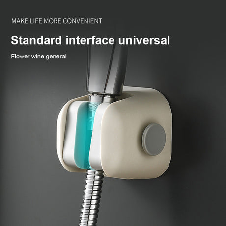 Shower Bracket Free Punching Fixed Seat Universal Shaking Head Adjustable Lotus Pod Bathroom Nozzle Flower Drying Shower Base - V.I.P Digital Presence