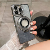 Phone case magnetic bracket Apple 14ProMax electroplated case - V.I.P Digital Presence