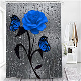 Hot HD Digital Printing Polyester Waterproof Polyester Flower Bathroom Hotel Shower Curtain - V.I.P Digital Presence