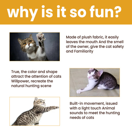 Interactive Smart Mouse Toy, Cats And Dogs Like A Mouse Sound Relief Plush Toy - V.I.P Digital Presence