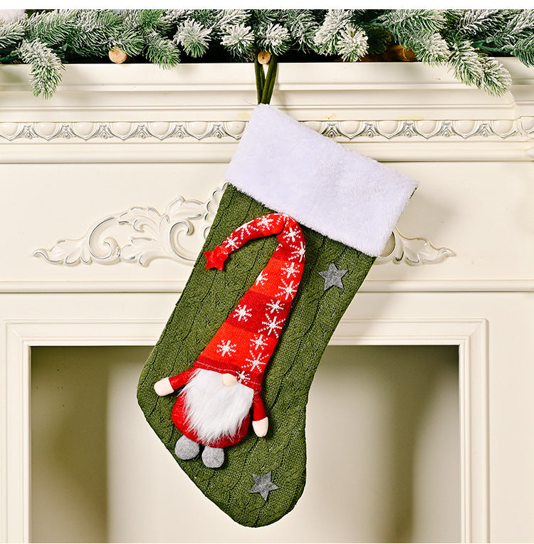 Christmas Decoration Knitted Rudolf Christmas Socks Christmas Children's Day Gifts Home Shopping Mall Decoration - V.I.P Digital Presence