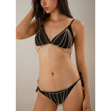 Exaggerated pearl chain bikini bra body chain sexy and fashionable body chain - V.I.P Digital Presence
