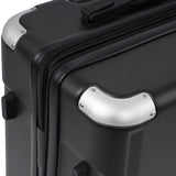 Hardshell Luggage Spinner Suitcase with TSA Lock Lightweight 20'' (Single Luggage) Black + ABS + 20 Inch Carry On