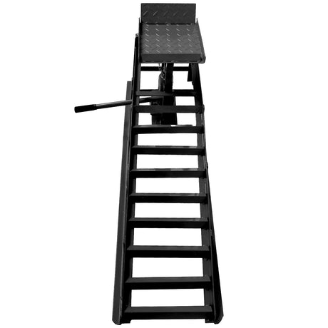 Car truck service ramp lift, garage car lift hydraulic ramp black 5-ton, maintenance frame lift (2 packs) black - V.I.P Digital Presence