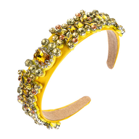 Summer New Fashion Headband Ladies Baroque Retro Headband Set With Colorful Rhinestones Full Diamond Hair Accessories - V.I.P Digital Presence