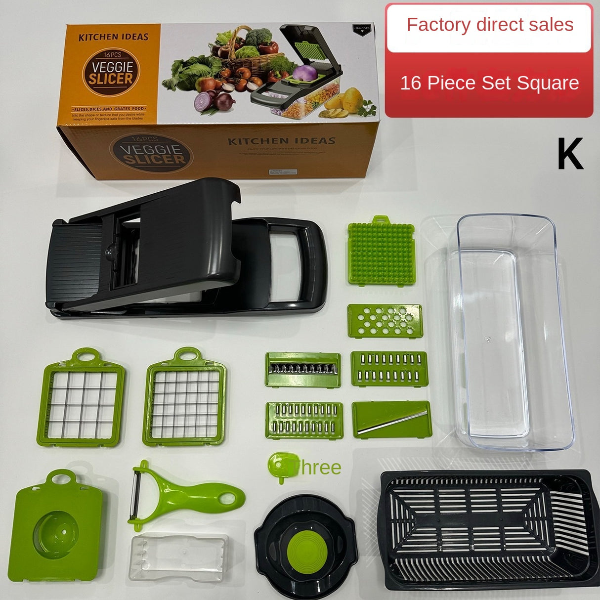Multifunctional Vegetable Chopper Kitchen Dicer Grater Shredder Set Vegetable Cutter - V.I.P Digital Presence