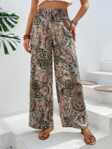 Printed Wide Leg Pants - V.I.P Digital Presence