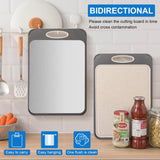 Double sided plastic stainless steel cutting board for household kitchen wheat straw PP cutting board cutting board - V.I.P Digital Presence