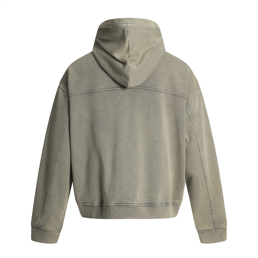 Post-Apocalyptic Punk Distressed Hooded Sweatshirt Loose Short Jacket for Men - V.I.P Digital Presence