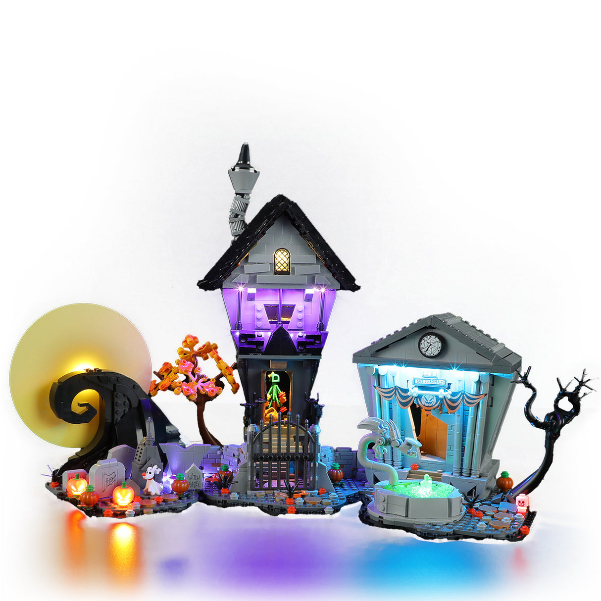 Compatible with LEGO 21351 Christmas Horror Night Building Blocks, LED Lighting, Winter Christmas Series Column lighting - V.I.P Digital Presence