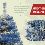 A set of 4 artificial Christmas trees, including flower garlands, flower garlands, and 2 entrance trees, equipped with LED light - V.I.P Digital Presence