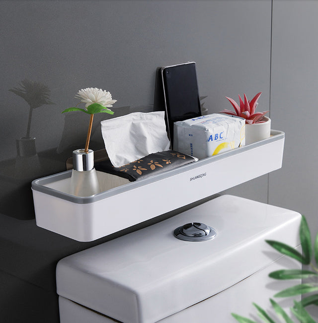Storage Artifact Above the Toilet Bathroom Bathroom Wall Mounted Non Perforated Multifunctional Toilet Storage Rack - V.I.P Digital Presence