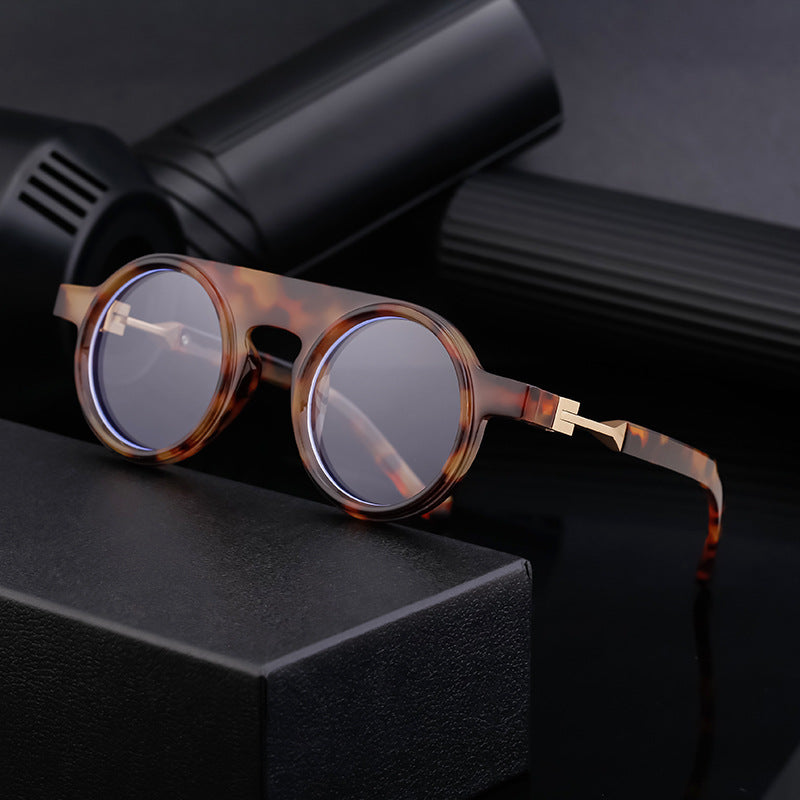 New European and American fashion round frame sunglasses for men, personalized and high-end sunglasses for men - V.I.P Digital Presence