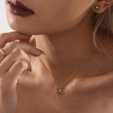 Stainless Steel Inland Zircon Snowflake Necklace - V.I.P Digital Presence