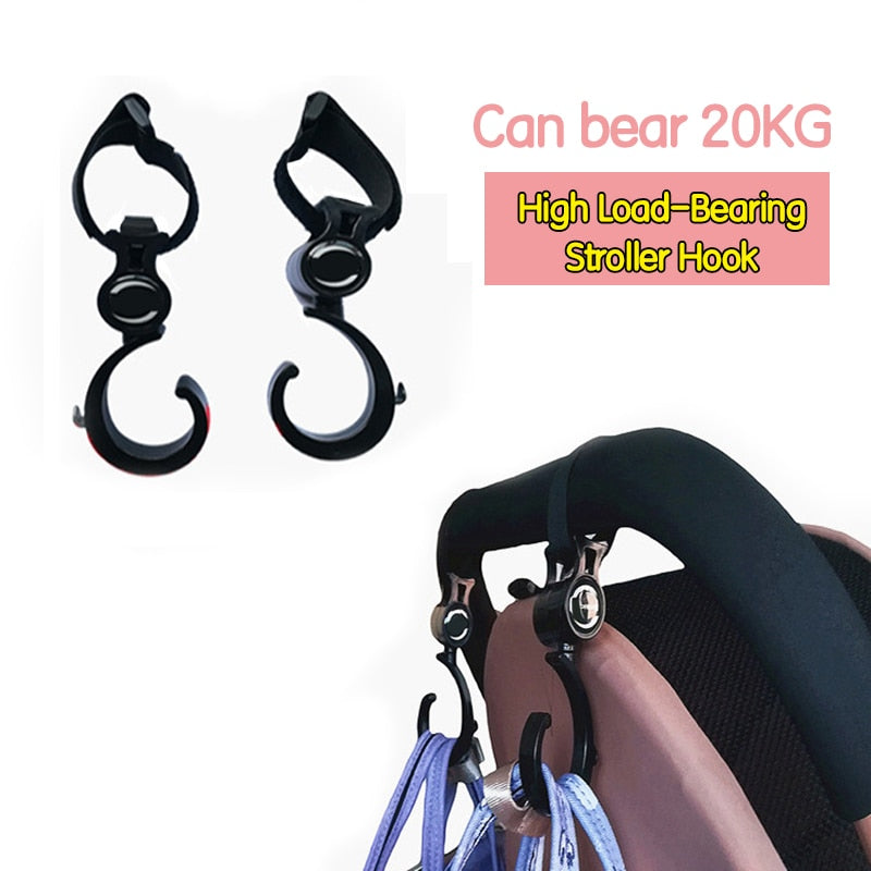 2pcs/ Baby Hanger Baby Bag Stroller Hooks Pram Rotate 360 Degree baby car seat accessories stroller organizer - V.I.P Digital Presence
