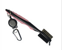 Cepillo para palos de golf, cepillo de limpieza de ranuras de golf de dos lados, kit limpiador de ranuras para bolas de wedge y putter de golf, herramienta de limpieza, accesorios de golf