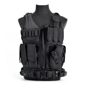 Wholesale Outdoor 6000D Nylon Multi-Pocket Gear Hunting Camouflage Breathable Training Equipment Tactical Grid Vest - V.I.P Digital Presence