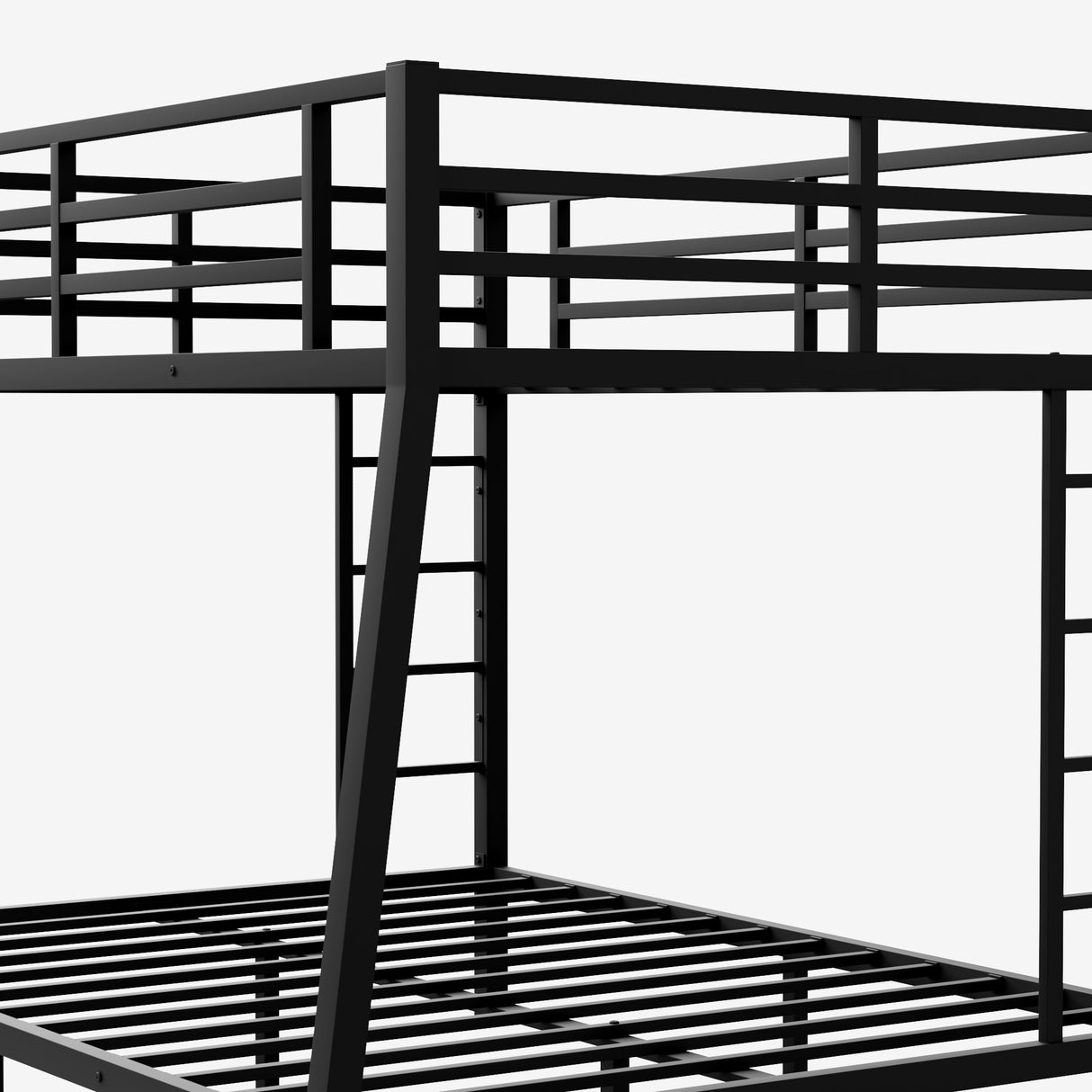 Metal Full XL over Queen Bunk Bed for Teens and Adults,Space-Saving/Noise Reduced/No Box Spring Needed - V.I.P Digital Presence