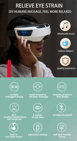 Eye Massager Vibration Therapy Air Pressure Heating Massage Relax Health Care Fatigue Stress Bluetooth Music Improve Vision - V.I.P Digital Presence