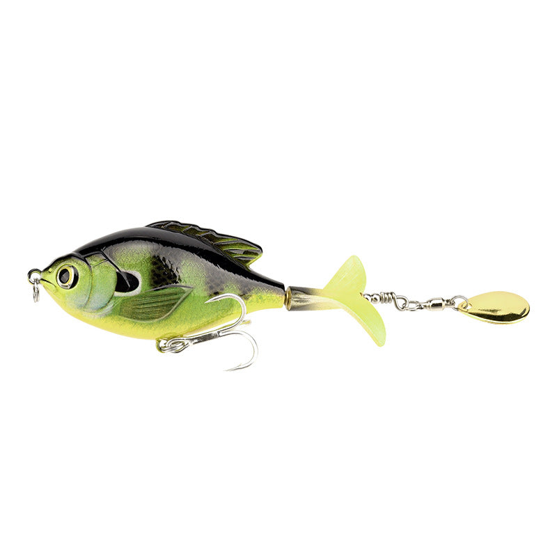9.5cm/16.9g Propeller Rotary Tractor Bait Path Sub Bait Floating Water Rock Small Fat Water System Wave Climbing Fish bait - V.I.P Digital Presence