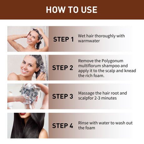 Polykum Multiflorum Repair Shampoo Natural Black Hair Moisturizing And Smoothing Shampoo - V.I.P Digital Presence