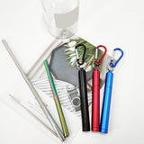 1 Set Reusable Telescopic Straw Set Portable Stainless Steel Easy To Clean Straw With Carry Case - V.I.P Digital Presence