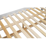 Wood Twin over Full Bunk Bed with Twin Size Trundle  White