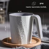 Creative Simple Mouthwash Cup INS Striped Non-Slip Water Cup Double-Layer Plastic Handle Thread Couple Mouthwash Toothbrush Cup - V.I.P Digital Presence