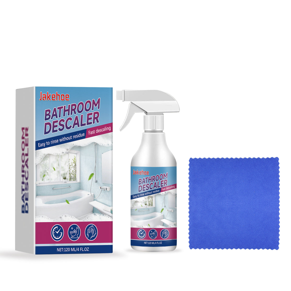 Bathroom Descaler Bathroom Glass Faucet Bathtub Tile Scale Stain Cleaner - V.I.P Digital Presence