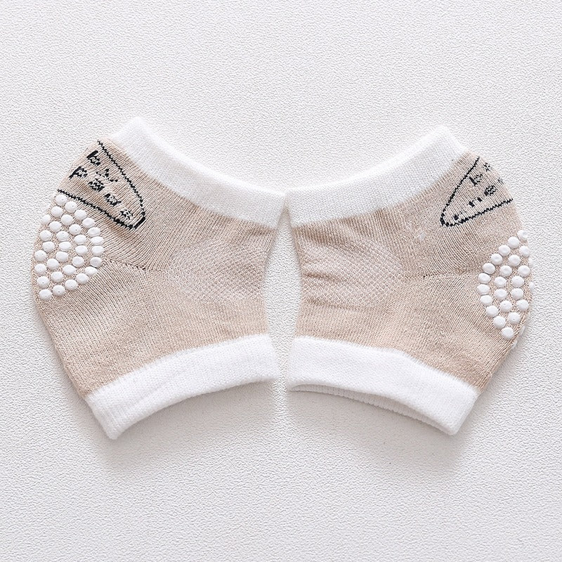 3 pairs of cotton children's knee pads, autumn glue dispensing, anti slip baby knee pads, mesh breathable exercise, baby crawlin - V.I.P Digital Presence