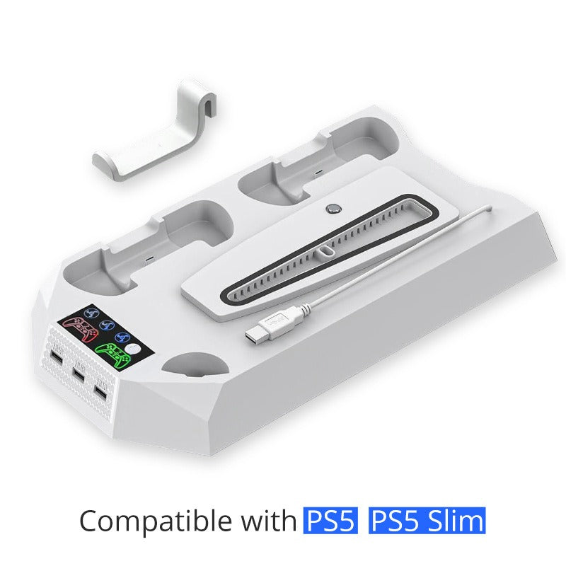 PS5 Slim/PS5 Cooling Stand Optical/Digital Universal Base Multi functional Charging Stand - V.I.P Digital Presence