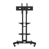 FANCO Universal Rotating TV Stand, suitable for 32-80 inch TVs, adjustable tilt height, maximum VESA 600x400mm (black) - V.I.P Digital Presence