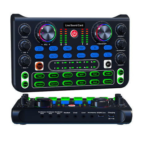 HD X60 Sound Card English Version Professional Audio Mixer for Karaoke Broadcast KTV Singing Live Sound Mixer - V.I.P Digital Presence