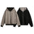 Double-sided Wear Hooded Cardigan Unisex Spring and Autumn Casual Loose Fit Plaid Short Jacket Two-Way Wearing - V.I.P Digital Presence