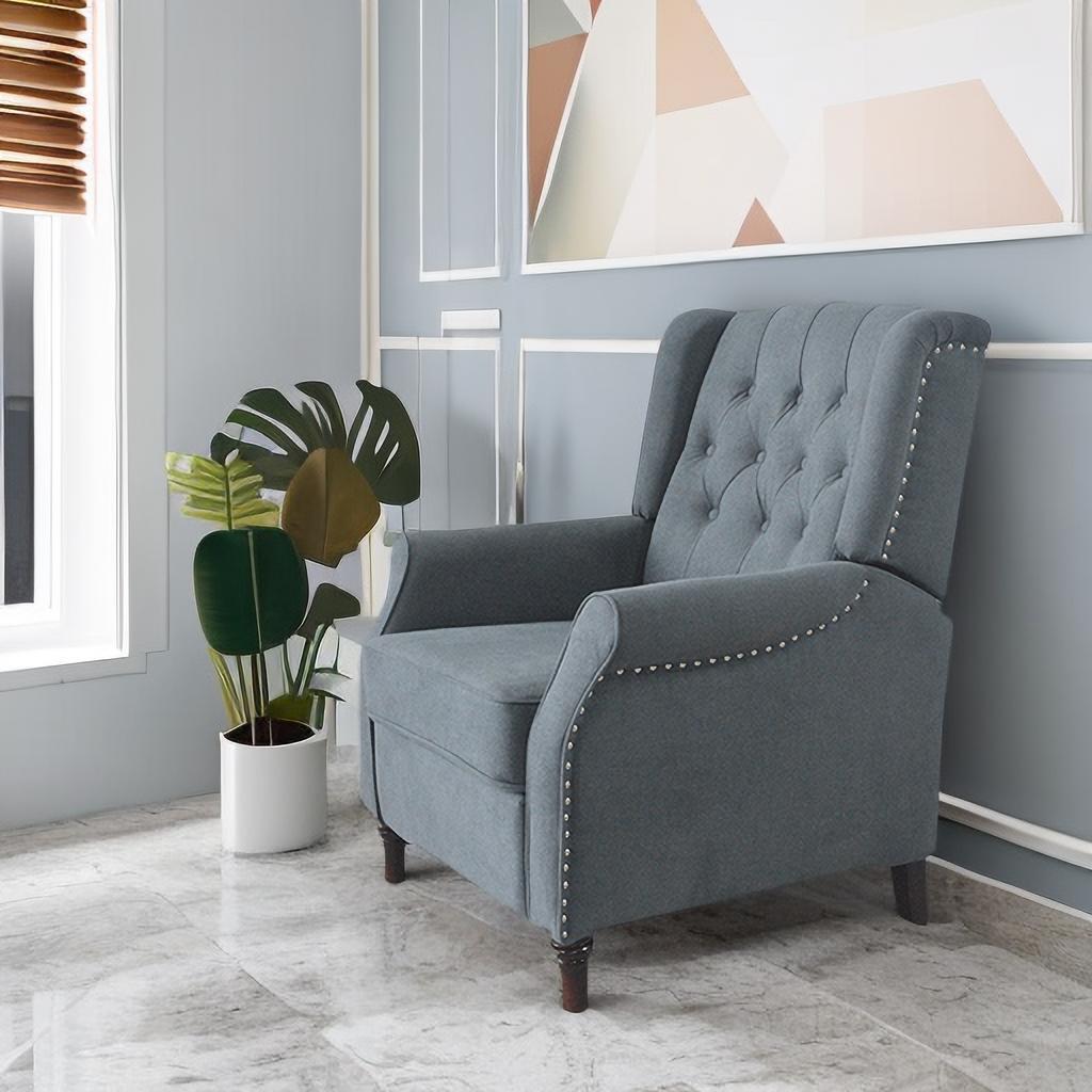 Redde Boo New Design Classic Dark Gray Waterproof Fabric Living Room Pull Button Sofa - V.I.P Digital Presence