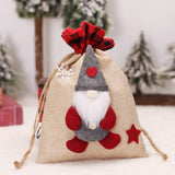 Christmas Decorations Cartoon Linen Drawstring Faceless Doll Candy Bag Forester Apple Bag Doll Gift Bag - V.I.P Digital Presence