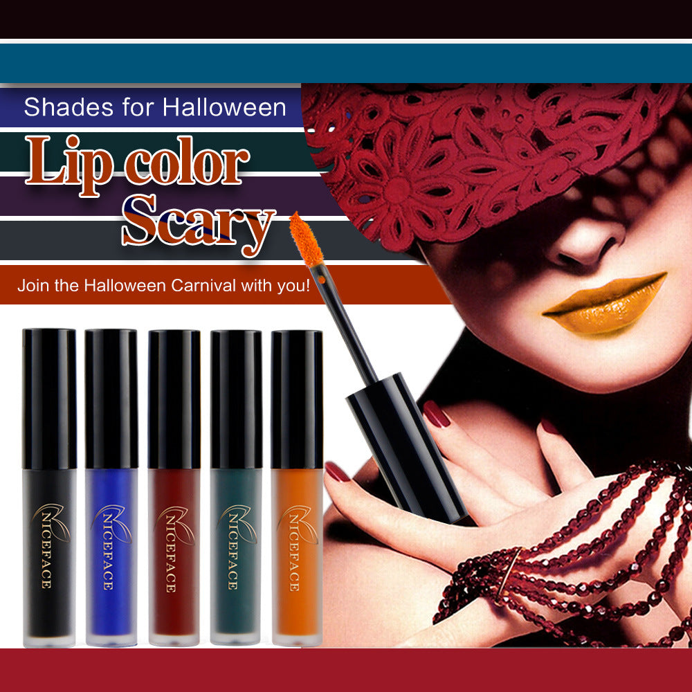 NICEFACE Halloween Wonderful Color Lip Gloss Non-Stick Cup Does Not Fade Liquid Lipstick - V.I.P Digital Presence