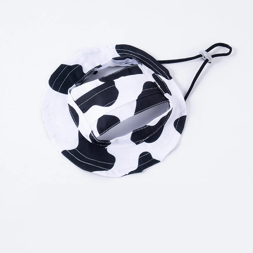 Fashion Dog Hat Adjustable Pet Bucket Hats with Ear Holes Summer Outdoor Round Brim Sun Hat for Samll Dogs Cats Pet Supplies - V.I.P Digital Presence