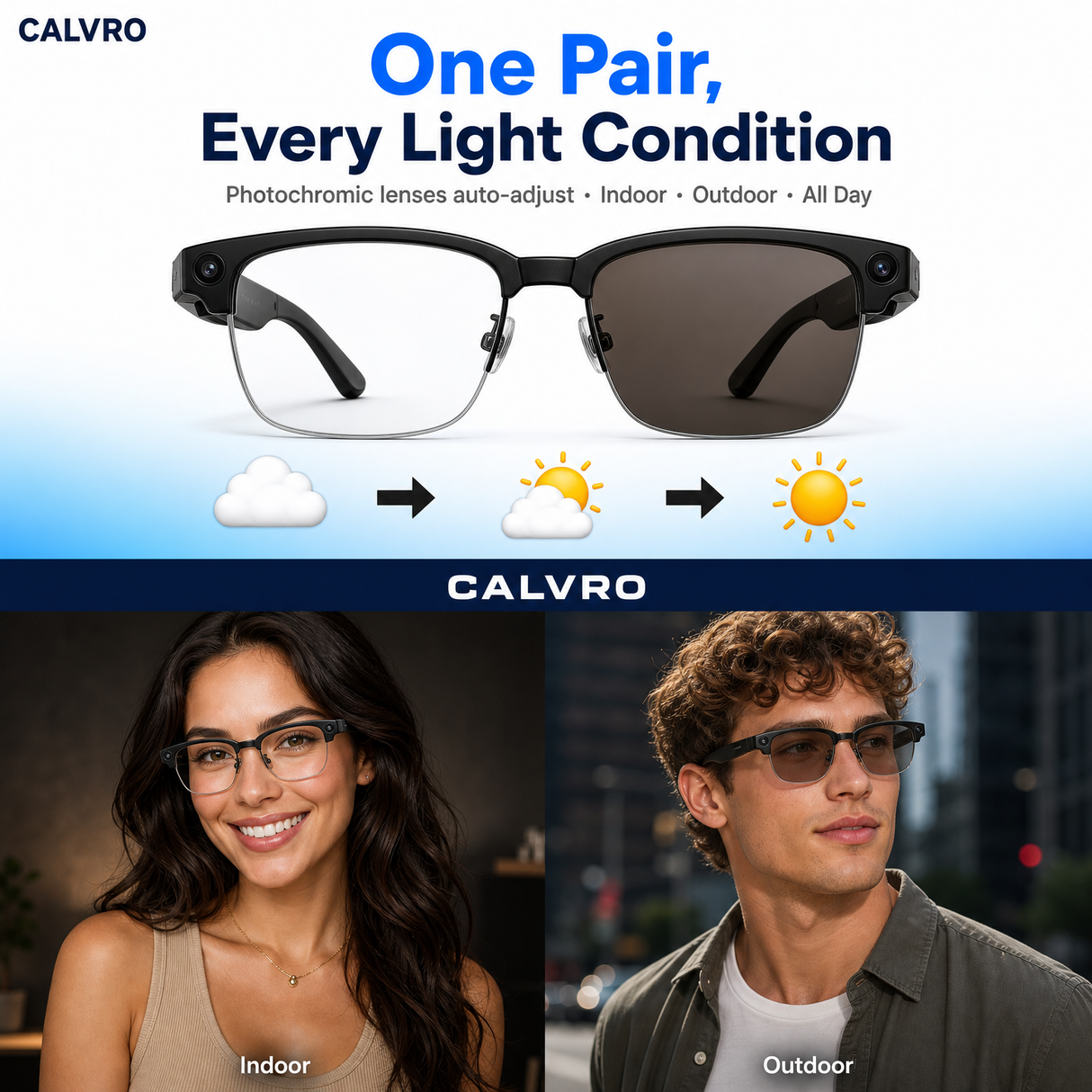 Smart AI Camera Glasses