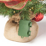 2'RED/GOLD DECORATION BURLAP TREE WITH 50 WARM WHITE LED LIGHTS-BATTERY OPERATED - V.I.P Digital Presence