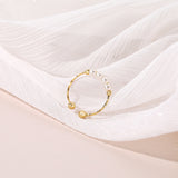 Retro imitation pearl ring women's magic decoration ring pure silver joint ring - V.I.P Digital Presence