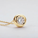 1 Carat Moissanite 925 Sterling Silver Necklace - V.I.P Digital Presence