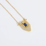 Roman retro flag design pendant necklace for women's collarbone chain - V.I.P Digital Presence