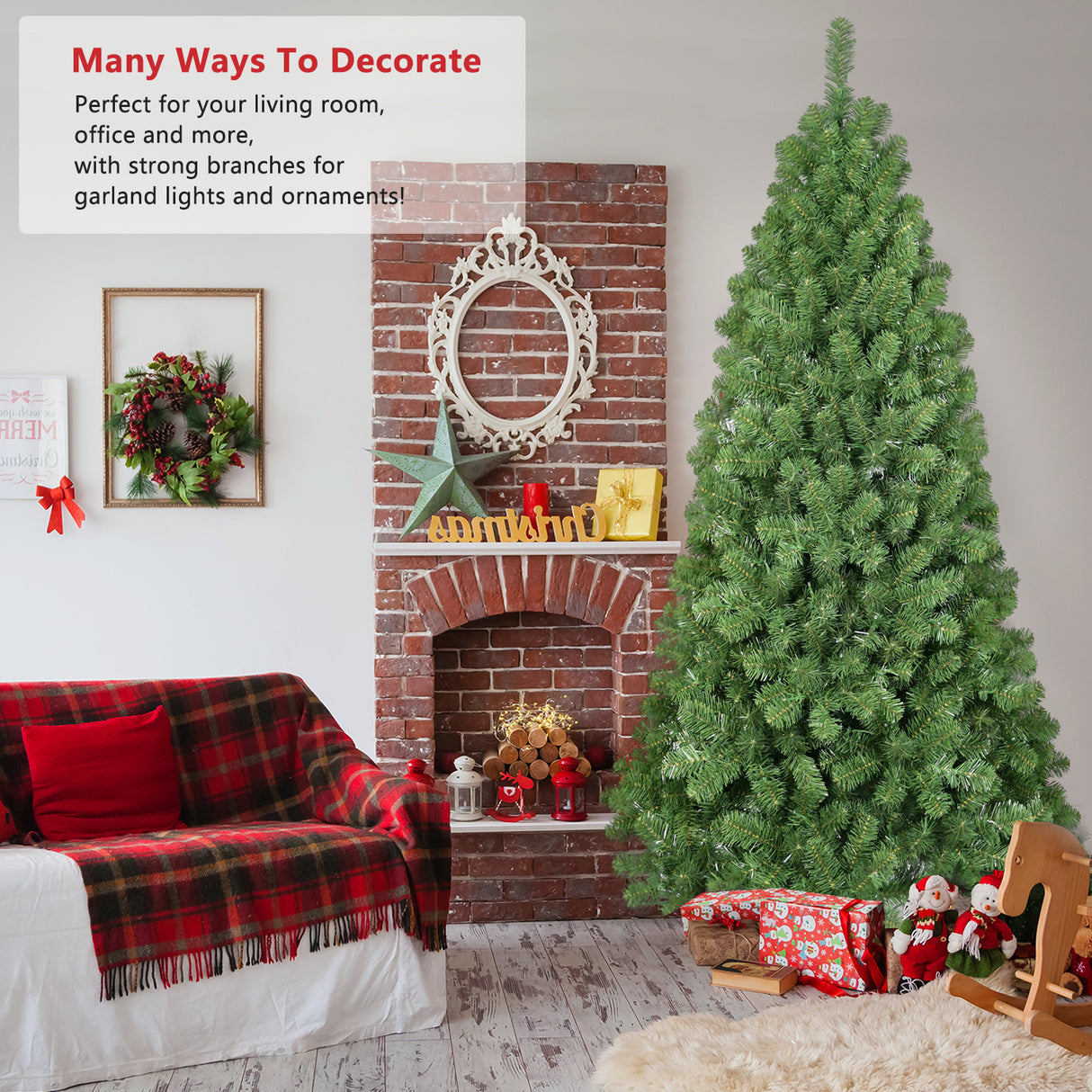 5FT PVC Green Memory Wire Christmas tree - V.I.P Digital Presence